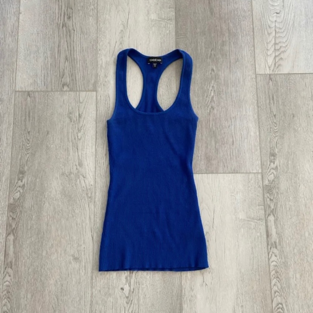Bebe | Knit racer tank top